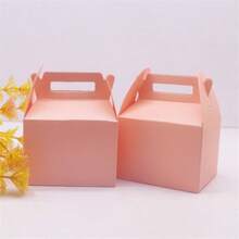 10pcs Black/White/Kraft Paper/Pink/Purple Candy Carrying Box Gift Box Paper Box - Black/white/kraft Paper/pink/purple Candy Carrying Box - View 11