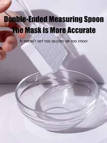 HMQ beauty 护肤DIY面膜套装透明棒面膜刷调制软膜长方形托盘精油碗美容院适用 - 無色 - 查看 9