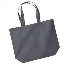 Westford Mill Maxi Tote/Shopper Bag For Life (Graphite) - Grey - View 2