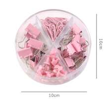 1 Set Multi-Function Paperclips, Binder Clips, Staples Combination Office & School Supplies, Blue, Purple, Green Optional, Desktop Accessories, Office Partner, Graduation, Back To School, Easter, Christmas, Birthday Gifts Room Decor Home Decor Decor Ornaments Home Miniature Things - Sets - View 3