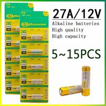 27A Alkaline Battery 5~15PCS, 12V Stable Voltage, Suitable For Flash Guide, Doorbell, Chandelier, Electric Vehicles, Roller Shutter Door Remote Control, Remote Control, Wireless Doorbell, Anti-Theft Device, Wide Use And Good Quality - (KND) 27A - View 1