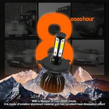2pcs New Upgraded LED Bright Lamps 9005/HB3 9006/HB4 H4 H7 H11 H13 9007 6000K White 30000LM 180W Plug-N-Play Hi/Lo Beam All In One Quickly Spread Heat High Stability