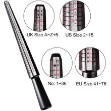 Jewellery Tools Ring Size Mandrel Stick Finger Gauge Ring Sizer Measuring Jewelry Tool Set Ring Size Fashion Jewellery Tools