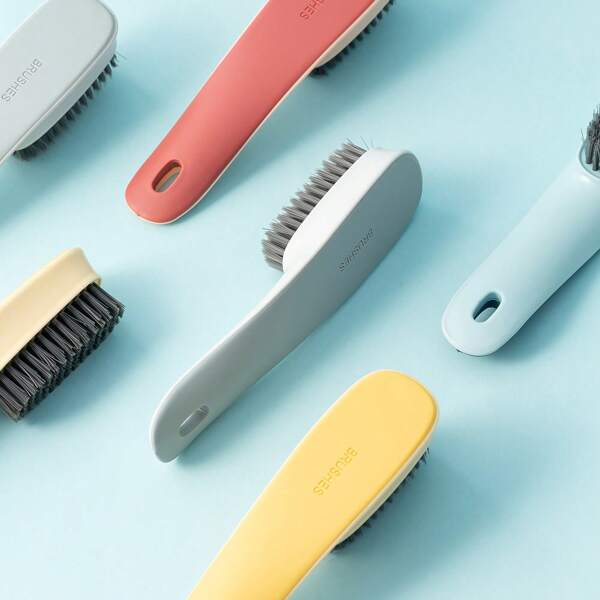 1pc Multipurpose Plastic Scrub Brush For Home And Shoe Cleaning