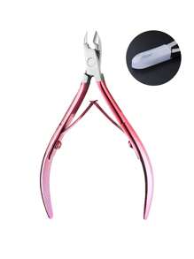 1pc Stainless Steel Cuticle Nipper, Nail Clipper, Nail Trimmer, Ingrown Toenail Clipper, Manicure Tool Set