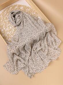 1 Piece Chiffon Paisley Cashew Print Chiffon Scarf, Elegant Female Hijab, Spring And Summer Soft And Breathable Sun-Proof Silk Scarf Shawl For Abaya