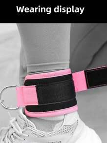 2pairs Fitness Ankle Strap Adjustable D-Ring Support Cuff Gym Leg Strength Exercises Buckle Pulley Sport Guards Safety Abductor, Ankle Strap Adjustable D-Ring Support Cuff Gym Leg Strength Exercises Buckle Pulley Safety Abductor Fitness Accessories, Fitness Ankle Strap Leg Workout Adjustable D-Ring Ankle Pullover Gym Workout Hip Leg Strength Exercise Foot Guard