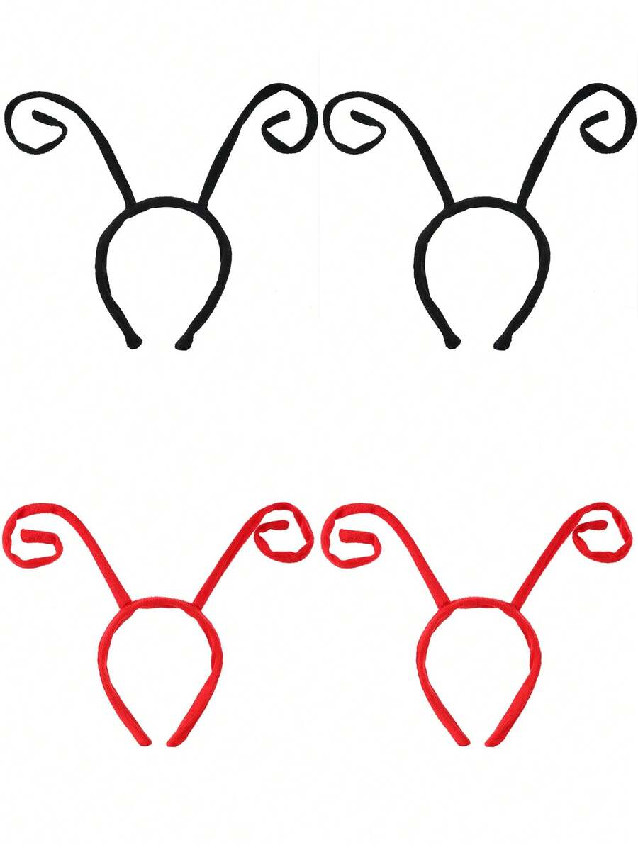 Diadema con antenas de hormiga de Halloween, tocado con mariposa, accesorio de disfraz para actuaciones, fiestas de cumpleaños, eventos - Multicolor - Ver 1
