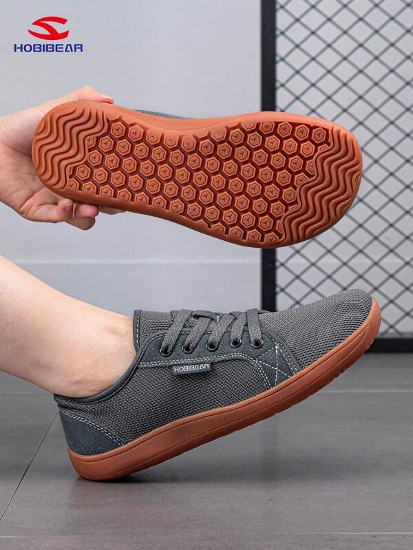 HOBIBEAR Wide-Toe-Box Barefoot Shoes For Men Minimalist Breathable Comfortable Trail Running Walking Shoes Men Shoes