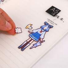 120 Peças Conjunto de Adesivos de Fantasia de Princesa, Decoração de Desenho Animado Fofa e Encantadora para Meninas