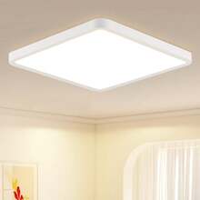 Luz de techo LED plana - Luz de dormitorio 23CM Luz de baño 18W Luz de cocina Angular Luz de techo de dormitorio Luz de pasillo Luz de techo de baño 4000K para baño, cocina y pasillo