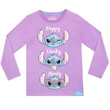 Lilo & Stitch Disney Lilo And Stitch Pyjamas | Girls Stitch Pyjamas | Girl Long Sleeve PJs | Official Merchandise - Purple - View 3