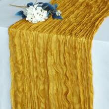 1 pieza Cheesecloth (gasa) de mesa de color crema, Cheesecloth (gasa) bohemio de granja brillante de 120 pulgadas (304,8 cm), Cheesecloth (gasa) con lentejuelas brillantes, Adecuado para bodas, fiestas, bautizos, cumpleaños y decoración del hogar
