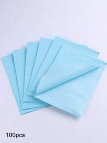 Disposable Pink Nail Art Table Mat 3 Lays Waterproof Clean Paper Foldable Multifunction Beauty Tattoo Dental Drapes Waterproof Tablecloth Cleaning Manicure Napkins Manicure Supplies