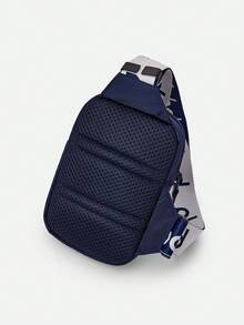 Balabala Kids' Crossbody Sling Bag, Hogwarts-Themed Chest Bag With Adjustable Strap, Lightweight And Stylish For Boys And Girls - Blue - View 3