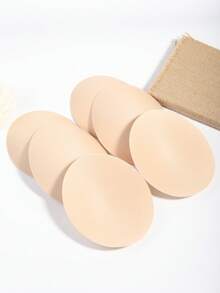 4/6/8pcs Plus Size Women's Bra Inserts, Reusable, Egg-Shaped, Solid Color, Casual, Comfortable, Lightweight & Breathable Bra Pads - Multicolor - View 13