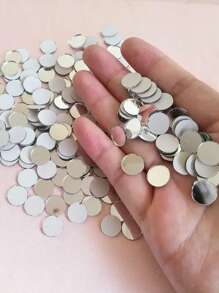 20/50/100/200pcs, 2cm Circular Acrylic Mirror Mosaic Tiles, 3D Crystal, Fashion Rhinestone Mirror Wall Sticker, Home Peel And Stick Geometric Wall Decor, For Bedroom, Living Room, Bathroom Decor, Glass Face, Shiny Sparkle, Reusable, DIY Jewelry Making, Party Craft, Phone Case, Gift Craft Decorative Sticker, Portrait Mirror Tile, Multi-Surface Installation Stickers