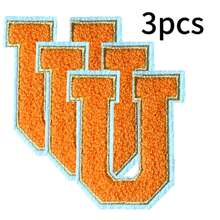 3/26 件 A-Z 3.15 英寸雪尼尔刺绣字母、熨烫补丁、缝制/熨烫装饰数字徽章、服装配饰（用于衣服、夹克、帽子、书籍、背包）、DIY 刺绣补丁 - 彩色 - 查看 109