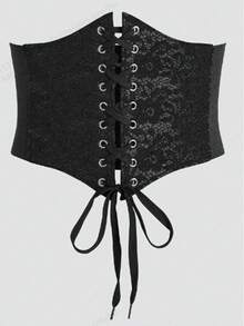 1 szt. Europejskie i amerykańskie damskie paski modelujące sylwetkę w stylu dworskim, modne i uniwersalne paski w talii, pasujące do sukienek na codzienne podróże po ulicach. Gorset damski, pas do sukienki, modelujący talię i wyszczuplający brzuch.