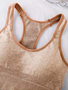 3 Pieces Set Of Women's Casual Sports Bra, Comfortable For Daily Yoga And Running, Wearing Vest - Multicolor - View 9