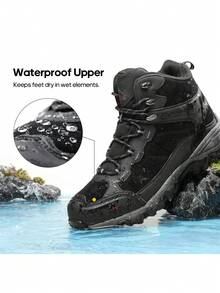 Botas de senderismo para hombre, impermeables, para trekking, exteriores, senderismo, montañismo