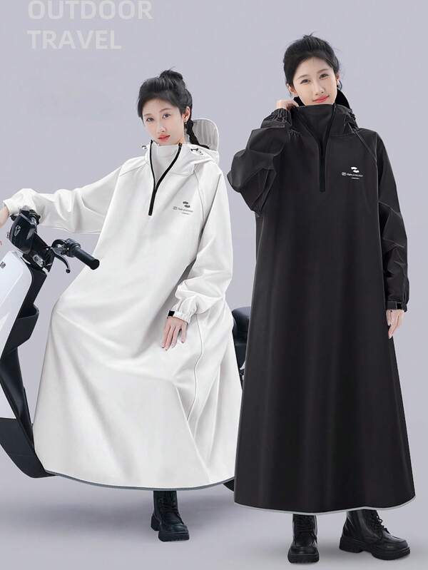 New Fashionable Rain Coat ,Long Full-Body Lightweight Waterproof And Windproof Plus Size Raincoat ,Rain Jacket For Women & Men - Thickened Versatile Multi-Functional Hooded Rainwear Breathable & Packable Perfect For Travel Cycling Hiking And Outdoor Activities Unisex | New Arrival Best Seller