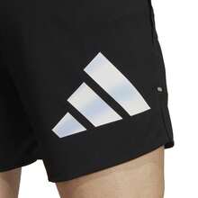 Adidas RUN ICONS 3 BAR SHORTS - Black - View 4