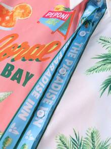 Conjunto informal de cordón con estampado personalizado estilo boho