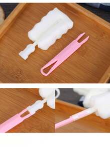 4/1 Pcs Sponge Brush Cup Cleaner With Detachable Long Handle, Mug Brush, Bottle Brush, Separate Package