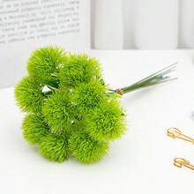2/4/6/8/10pcs Simulated Ball Chrysanthemum Dandelion Simulated Dandelion Ball Artificial Flower Bouquet Wedding Party Home Desktop Decoration - Multicolor - View 19
