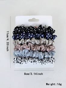 1pc/4pcs Solid Soft Elastic Hair Ties, No Damage Hair Scrunchies, Multi-Use Hair Ties Scrunchy Hair Ties, Casual