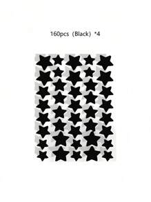 1120/840/560/280 Pcs Star Stickers, Back To School,Halloween & Christmas Decoration Stickers, Colorful Five-Pointed Star Stickers For Party, Holiday Photo Decoration, Face Decor Stickers (1 Sheet Per Color), For Decoration Only (Not For Makeup)2000/1400/160/80/40
