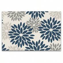 A Set Of 4/6pcs Spring And Summer Placemats Designed With Colorful Spring Flower Patterns, Woven From 100% Polyester Fiber, Machine Washable Polyester Placemats With Multiple Color Patterns To Choose From, Heat-Resistant, Stain Resistant, Waterproof, Easy To Clean, Suitable For Coffee Table Decoration, Holiday Party Decoration, Table Protection, Kitchen And Living Room Decoration