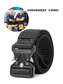 1/3 Men's Tactical Waist Belts, Special Forces Outdoor Pants Belts Military Style, Hiking, Rigging, Net Gun, Outdoor Waist Hanging Leather Phone Bag PU Phone Waist Bag Leather Cover, Outdoor Gardening Construction Site Work Phone Bag, Heavy-Duty Quick Release Metal Buckle Great Travel Convenience Old Money Vintage Autumn/Fall Urban Outfit Classic Christmas Winter Fashion Daily Men Boyfriend Gift - Multicolor C - View 3