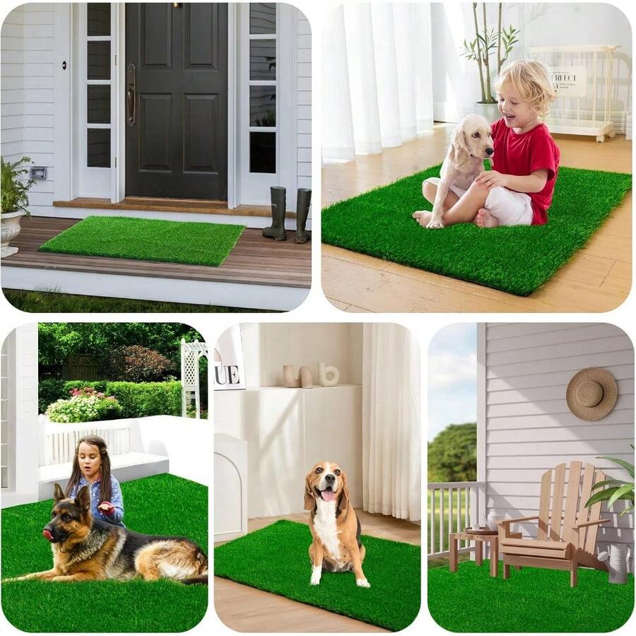 51" X 31.5" Dog Grass Pee Pad, Artificial Turf Pet Grass Mat For Dog Potty Ideal For Puppy Potty Training, Washable Grass Pads For Dogs - 51x31.5 Inch - View 1