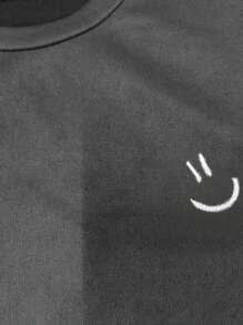 1 pezzo Maglietta grafica casual e ampia  per ragazzi e adolescenti, adatto per uso all'aperto, pendolarismo, primavera/estate/autunno