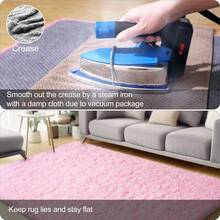Area Rugs For Living Room, Large Fluffy Pink Rug For Bedroom, Soft Shag Shaggy Fuzzy Carpets For Boys And Girls Dorm Room Home Decor - Pink - View 6