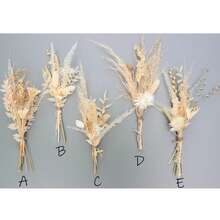 Ramo de flores secas de estilo bohemio natural en miniatura, arreglo de flores secas, ramo floral hecho a mano, flores para bodas, decoración del hogar, decoración de pared, regalo para el hogar, decoración de otoño