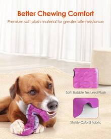 HGB Squeaky Dog Toys - Octopus No Stuffing Crinkle Plush Large Dog Toys To Keep Them Busy For Puppy Teething Chewing, Pet Supplies For Small, Medium, And Large Breeds, 2 Pack