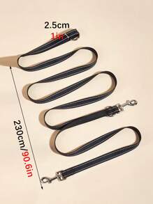 1pc Luminous Nylon Flat Leash With Reflective Strips, Crossbody Pet Lead Suitable For Medium To Small Pets, Hands-Free Walking And Running