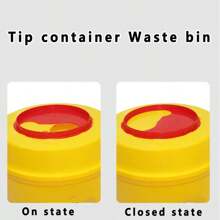 1pc Sharps Container With Lid, Waste Bin For Safe Disposal Of Needles, Suitable For Tattoo Studio, Home, Clinic