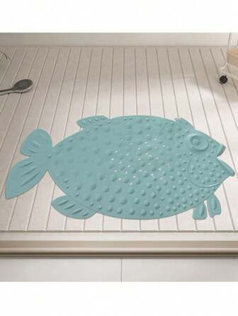 Cartoon Fish Bathroom Mat, Multipurpose PVC Bathroom Non-Slip Floor Mat, Shower Scrubbing Pad, Toilet Bathtub Mat, Anti-Skid, Hotel Bathroom Floor Mat Back To School Bathroom Kitchen Decor
