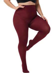 Große Größen Strumpfhosen für Frauen, ultra weich 80D halbtransparente Strumpfhosen dehnbar Größe 1XL - 4XL