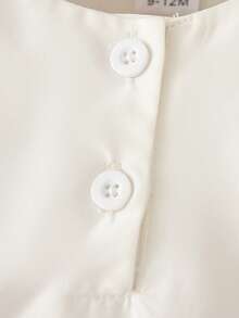 3pcs/Set Baby Girls' Summer Casual Magenta Vest Jacket & Bell-Sleeve Top & Shorts Outfit - Hot Pink - View 6