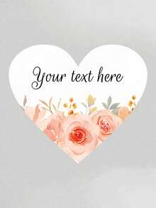 Customized Wedding Tags, Heart-Shaped Personalized Gift Labels, Customized Thank-You Gift Tags (Without Ropes), Suitable For Weddings, Party Gifts, Handicrafts, Christmas, And Gift Packaging - Multicolor - View 25
