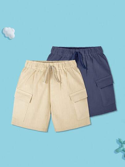 مجموعة شورتات رياضية باللون الأحادي للأولاد موديل جديد لعام 2025، شورتات كاجوال للمدرسة والمنزل، شورتات للأنشطة الخارجية