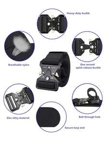 1/3 Men's Tactical Waist Belts, Special Forces Outdoor Pants Belts Military Style, Hiking, Rigging, Net Gun, Outdoor Waist Hanging Leather Phone Bag PU Phone Waist Bag Leather Cover, Outdoor Gardening Construction Site Work Phone Bag, Heavy-Duty Quick Release Metal Buckle Great Travel Convenience Old Money Vintage Autumn/Fall Urban Outfit Classic Christmas Winter Fashion Daily Men Boyfriend Gift - Multicolor C - View 9