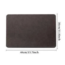 Personalized Placemats For Dining Table - Custom Letter Monogram & Name Placemats - Luxury PU Leather Table Mats For Kitchen & Dining Decor - Elegant Wedding Gifts For Couple, Bridal Shower, Anniversary - Unique Housewarming Gift, New Home Gift - Christmas, Father's Day, Mother's Day, Birthday Gifts For Mom, Dad, Husband, Wife - 30x40cm Waterproof & Wipeable Place Mats