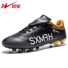 STARNOVO 2 Star Soccer Cleats, Unisex Outdoor Sport Spike Shoes Suitable For Football/Soccer Matches, Baseball Sports, Comfortable Leather Lining, Professional Soccer Cleats/Shoes For Youth, World Cup Sports Events, Best Quality And Most Affordable Price