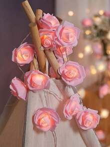 1 Peça Luz de Corda Decorativa de Rosa, Minimalista e Multifuncional
